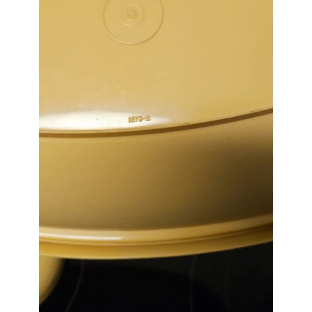Vintage Tupperware Microwave Steamer #1273 Harvest Gold 3 Piece Set